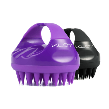Combo of Kloy Hair Massage Brush - Purple & Black
